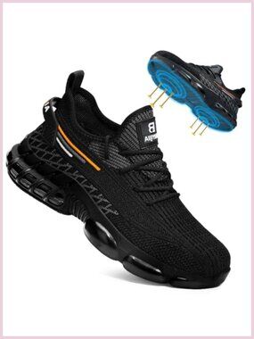 Steel Toe Work Shoes Lightweight Safety Sneakers Puncture Resistant